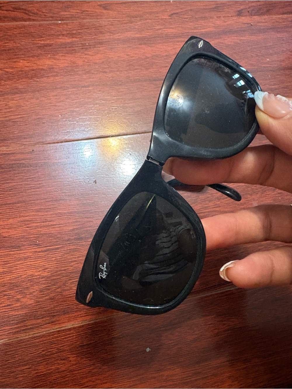 Ray-Ban Black Women's Sunglasses with Dark Lenses